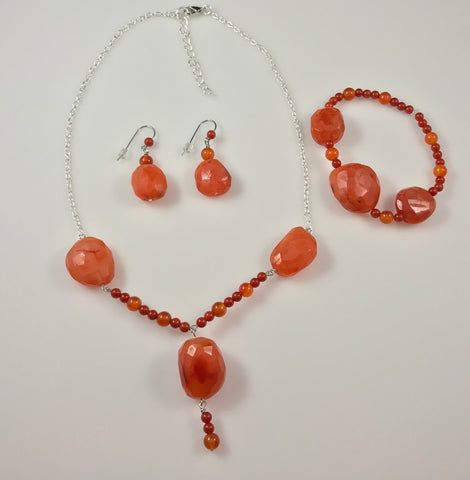 Chunky Carnelian Set