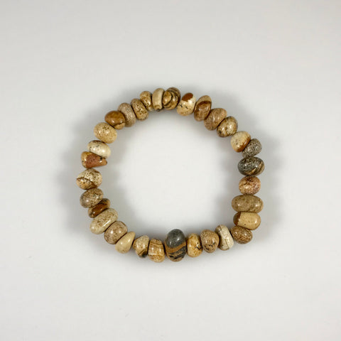 Picture Jasper Bracelet (128cts)