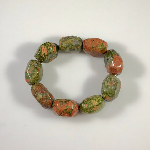 Super Chunky Unakite Bracelet