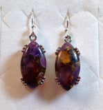 Copper Mojave Amethyst Sterling Silver Jewelry Set