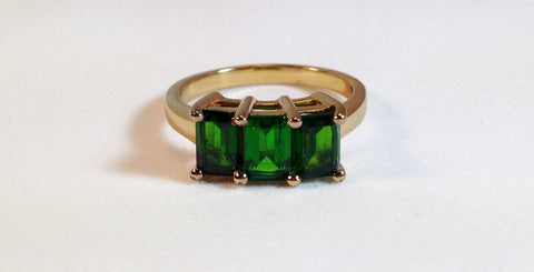 Chrome Diopside 925 Ring
