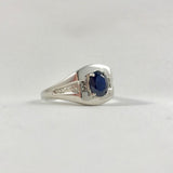 Men's Kanchanaburi Sapphire & Diamond Ring (Size 12)