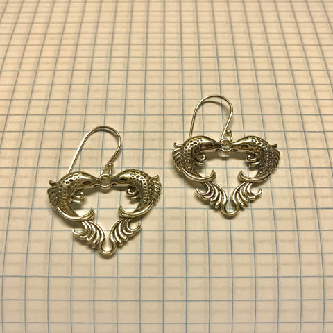 Lovey Fish Sterling Silver Earrings