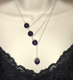 Purple Quartzite Jewelry Set